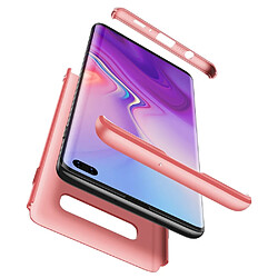 Avis Wewoo Coque Rigide Étui pour PC à couverture intégrale à trois étages Galaxy S10 + or rose