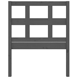 Acheter Maison Chic Tête de lit scandinave pour lit adulte,Meuble de chambre Gris 80,5x4x100 cm Bois massif de pin -MN44612