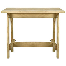 Maison Chic Table de jardin | Table d'extérieur 110x74x75 cm Bois de pin imprégné -GKD86473