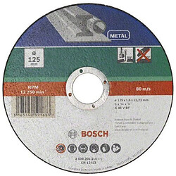 Bosch 2609256314 Disque à tronçonner à moyeu déporté pour Métaux Diamètre 115 mm Diamètre d'alésage 22/23 Epaisseur 1,6 mm