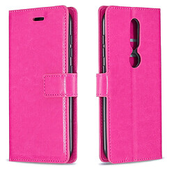 Wewoo Housse Coque Etui à rabat horizontal pour Nokia 4.2 Crazy Horse Texture avec supportfentes cartesportefeuille et cadre photo Rose