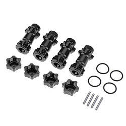 17mm Hex Hub 30mm Extension Adapter Combiner Pour HSP 94087 1/8 RC Car Noir