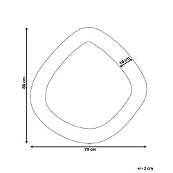 Avis Beliani Miroir EPIRY Bouclé Marron clair