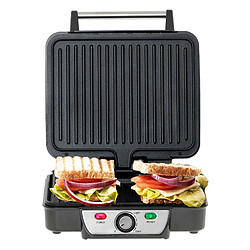 Acheter Grill Électrique Plancha Barbecue Camping, Gril de Contact Ouverture à 180°, 2500, Noir, Mesko, MS 3050