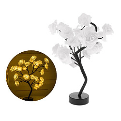 USB 24 LED Rose Tree Light Chambre Salon Saint Valentin Party Decor Blanc pas cher