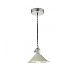 Luminaire Center Suspension Hadano Chrome antique 1 ampoule 117cm