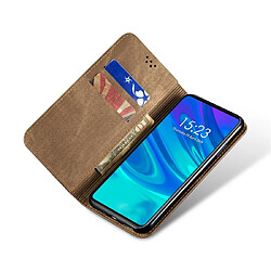 Wewoo Housse Coque Pour Huawei P Smart Z / Y9 Prime Denim Texture Style décontracté Étui en cuir à rabat horizontal avec support et fentes cartes et portefeuille kaki pas cher