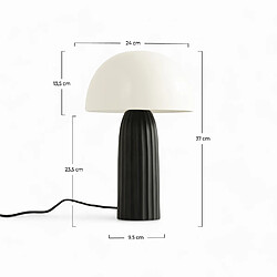 Rendez Vous Deco Lampe Joy en métal blanche et noire