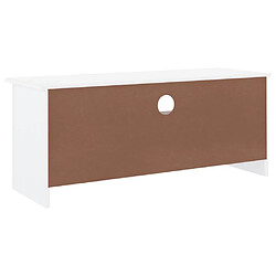 Maison Chic Meuble TV scandinave - Banc TV pour salon et tiroirs ALTA blanc 100x35x41 cm bois massif de pin -MN39324 pas cher