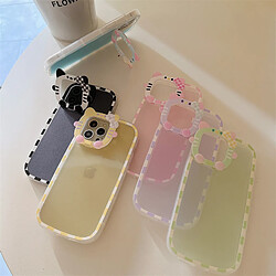 Avis GUPBOO Étui pour iPhoneXsMax Étui de téléphone portable créatif à carreaux de couleur unie simple Hello Kitty doux