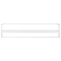 Helloshop26 Porte-serviettes 95 x 25 x 22 cm fer blanc 02_0005482