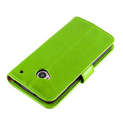 Avis Cadorabo Coque HTC ONE M7 Etui en Vert