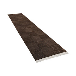 Vidal Tapis de couloir en laine 404x86 brun Darya