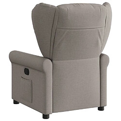 Acheter vidaXL Fauteuil inclinable Taupe Tissu