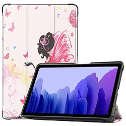 Htdmobiles Housse etui pochette simili cuir avec coque intérieure rigide pour Samsung Galaxy Tab A7 T500 / T505 (10,4 pouces) - FÉE