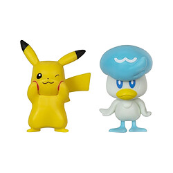 Jazwares Pokémon Gen IX - Pack 2 figurines Battle Figure Pack Pikachu & Coiffeton 5 cm