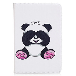 Etui en PU impression motif stand timide panda pour votre Apple iPad Mini 4