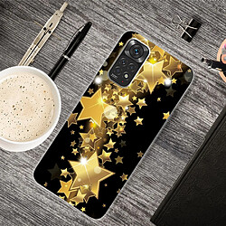 Coque en TPU anti-rayures, IMD, antichoc Étoiles dorées pour votre Xiaomi Redmi Note 11 Pro 5G (Qualcomm)/Redmi Note 11 Pro 4G (MediaTek)