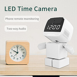 Universal Caméra avec horloge WiFi sans fil Surveillance bébé Caméra de surveillance 2MP