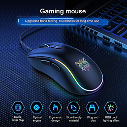 Universal Souris de jeu câblée haute performance, 7200 dpi, RVB, poids réglables pas cher