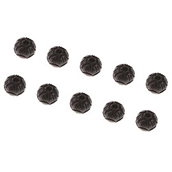 Avis 5pcs naturel ébène de bois de santal noir sculpté perles pour bracelets faisant 8 MM