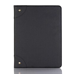 Wewoo Housse Étui Coque en cuir PU à rabat horizontal de style rétro pour iPad Pro12,9 pouces 2018avec support et emplacements cartes et porte-monnaie noir