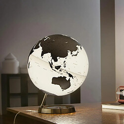 Atmosphere Globe terrestre lumineux Light & Colour Ø 30 cm - Metal Charbon