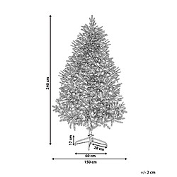 Avis Beliani Sapin de Noël BASSIE 240 cm Blanc