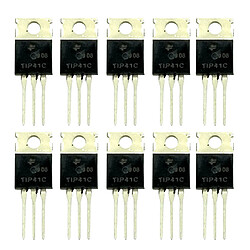 Avis 10 Pcs TIP41C Amplificateur De Puissance à Transistor 100V 6A NPN Triode