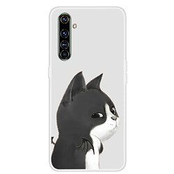 Coque en TPU impression de motifs souple chat noir pour votre Realme 6