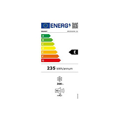 Congélateur coffre 112cm 308l - BFK301ESW - BRANDT pas cher