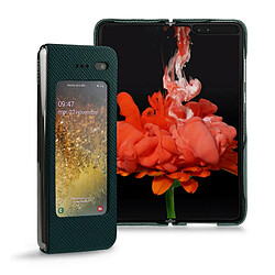 Coque cuir Samsung Galaxy Fold - Seconde peau - Vert séduisant ( Pantone #1d3c34 ) - NOREVE