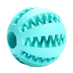 5cm caoutchouc balle à mâcher traiter nettoyage chien formation dents jouet bleu pas cher