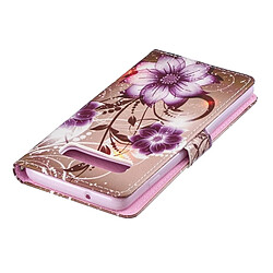 Acheter Wewoo étuis en cuir Coque Housse Étui à rabat horizontal avec motif Lotus pour Galaxy S10, porte-cartes et emplacements pour cartes