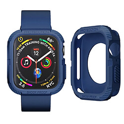 Coque en TPU anti-chocs, bleu pour votre Apple Watch Series 7 41mm/Series 6/5/4/SE 40mm