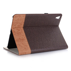 Wewoo Housse Étui Coque en cuir PU à texture horizontale pour iPad Pro 11 pouces 2018avec porte-cartes et fentes cartes et porte-monnaie café pas cher