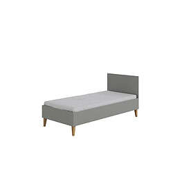 Avis Lit Kubi gris sans tiroir, sans matelas 180/80