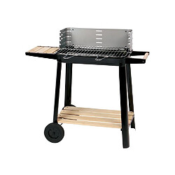 CALABRIA Barbecue a charbon - Acier chromé - 84,5x42x78,5 cm