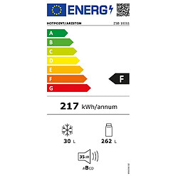 Réfrigérateur 1 porte intégrable à glissière 292l - ZSB18011 - HOTPOINT