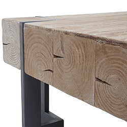 Acheter Mendler Table basse de salon HWC-A15, table d'appoint , jardinière, bois massif de sapin rustique ~ 70x70cm