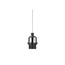 Luminaire Center Suspension Dreifa Chromé noir pas cher