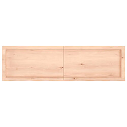 Acheter vidaXL Étagère murale 140x40x(2-4) cm bois de chêne massif non traité