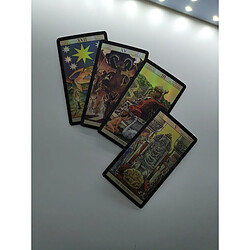 Acheter Universal Les cartes de tarot classiques les plus populaires en anglais, espagnol, français, allemand, deck, deck, tarot.(Jaune)