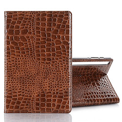 Wewoo Housse Coque Pour Galaxy Tab S6 Etui à rabat horizontal en cuir texturé avec texture crocodile T860 / T865 porte-cartes et portefeuille