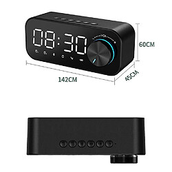 Universal Affichage de LED du réveil Bluetooth Mini Boîte de son sans fil avec haut-parleur FM Radio TF Subwoofer Portable Center Center pas cher