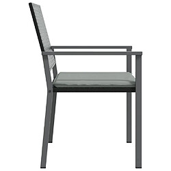 Acheter vidaXL Chaises de jardin et coussins lot de 2 noir 54x62,5x89 cm rotin