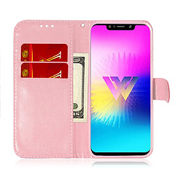 Acheter Wewoo Housse Coque Pour LG W10 couleur unie boucle magnétique coloré horizontale étui en cuir PU avec titulaire et fentes cartes et portefeuille et lanière rose