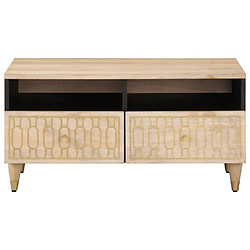 Avis Maison Chic Table basse pour salon | Table à café 80x54x40 cm bois de manguier massif -GKD83036