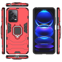 Htdmobiles Coque pour Xiaomi Poco X5 Pro 5G / Redmi Note 12 Pro 5G - housse etui rigide anti choc + verre trempe - ROUGE