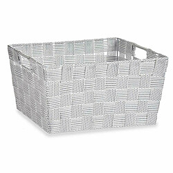 Kipit Panier Multi-usages Blanc Tissu 30,4 x 14 x 20 cm (18 Unités)